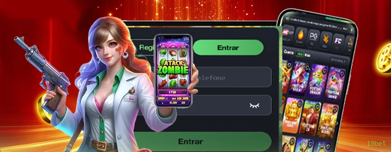 Imagem promocional da experiência de game da 19bet